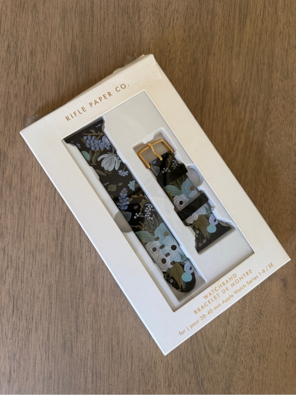 NIB Rifle Paper Co. Floral Apple Watch Band for 38-40mm Series 1-6 / SE